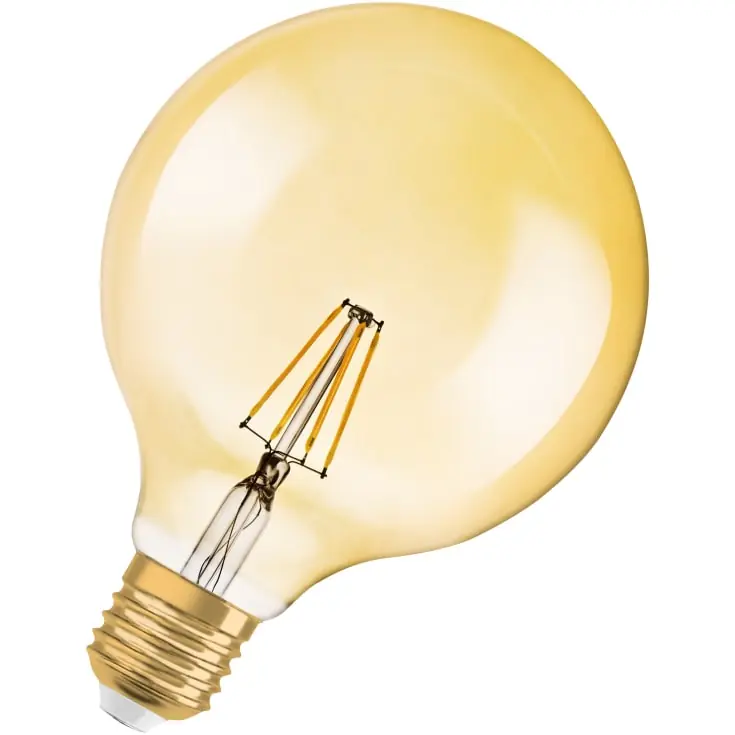 Bedste pris | 4 stk Ledvance Vintage 1906 E27 globepære, 2400K, 4W