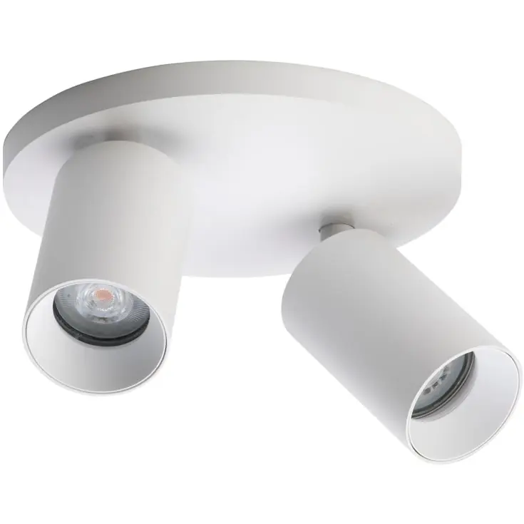 Antidark SpotOn Circle spotlampe, hvid | Klar til levering