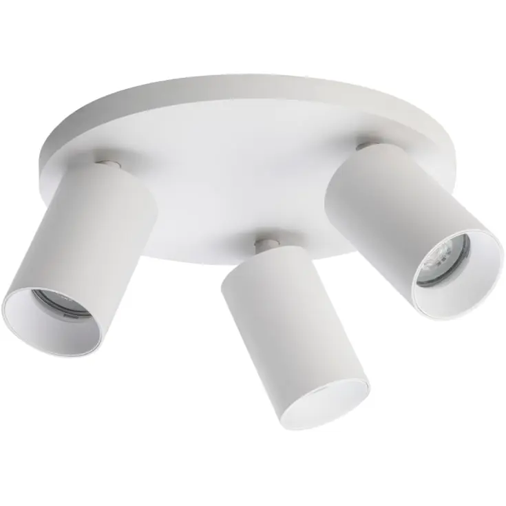 Antidark SpotOn Circle spotlampe, hvid | Tilbud