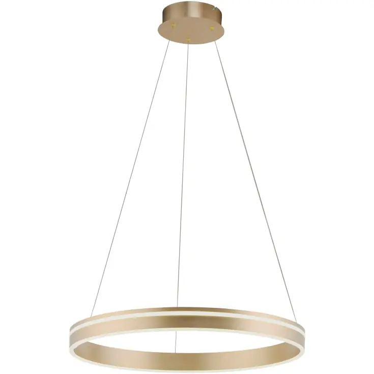 Næsten udsolgt | Paul Neuhaus Q-Vito lysekrone, messing, Ø59 cm