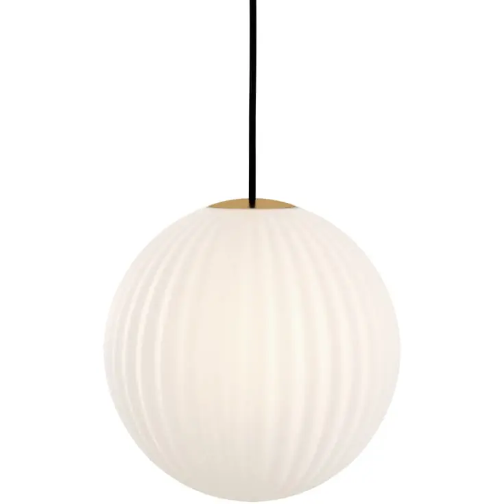 Meget populær | Nordic Tales Bright Modeco pendel, sort ledning, Ø30 cm