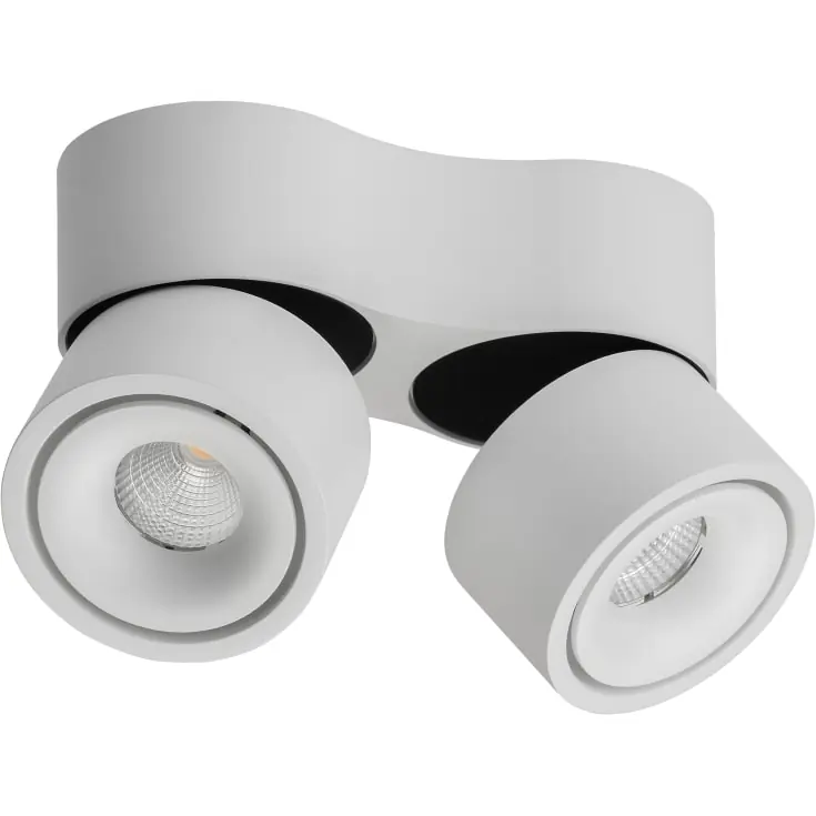 Antidark Easy Mini Double spotlampe, hvid | Netop kommet
