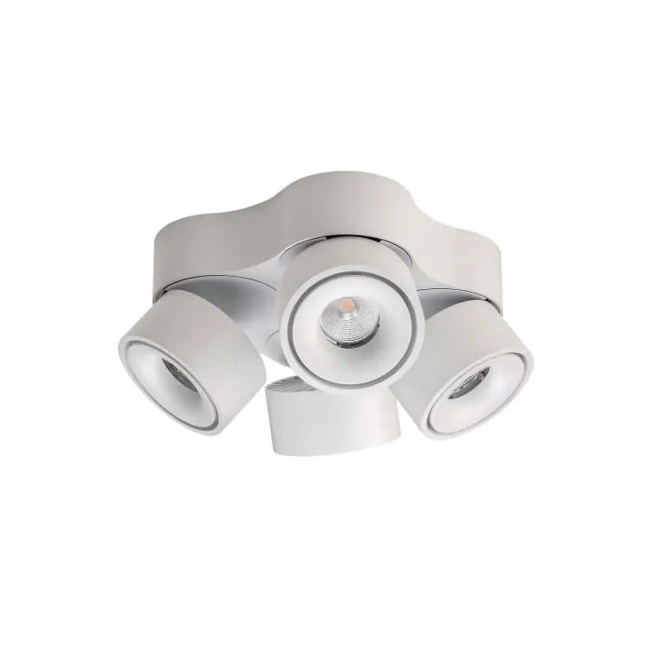 Antidark Easy Quattro spotlampe, sideudgang, hvid | Nyhed i sortimentet