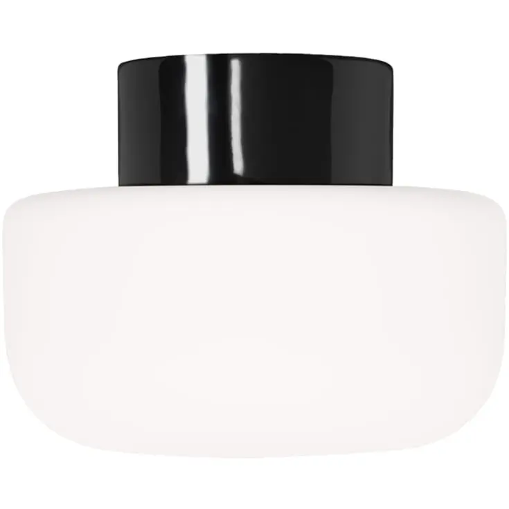 Ifö Electric Solenne loft-/væglampe, sort, Ø21 cm | God pris