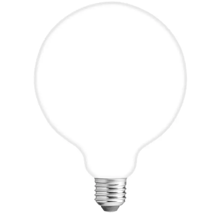 10 stk Unison Satin E27 globepære, 2700K, 7W, Ø12,5 cm - Lav pris