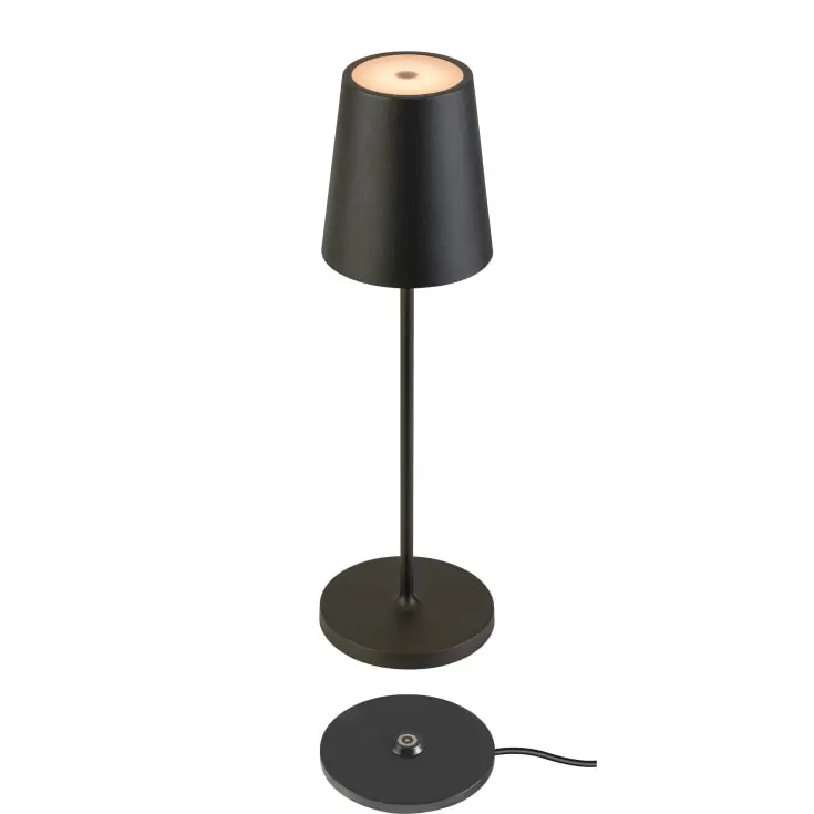 SLV Vinolina Two genopladelig bordlampe, sort | Dagens tilbud