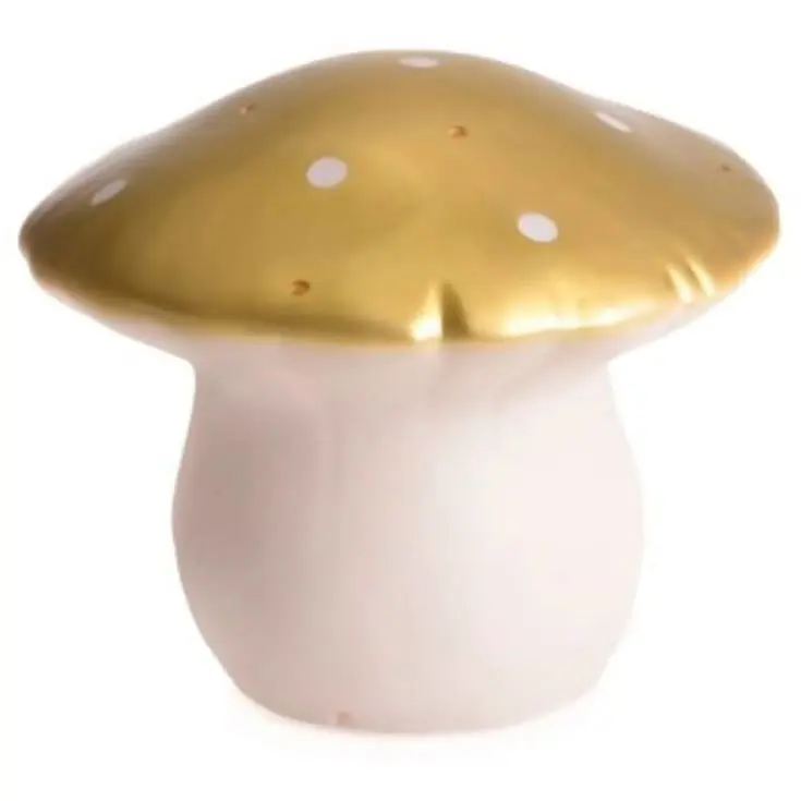 Sidste chance | Heico Svamp børnelampe, guld, Ø26x20 cm