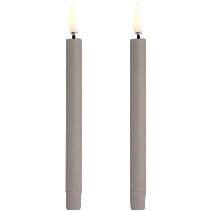 12 stk Uyuni LED kronelys, batteri, beige - Netop ankommet