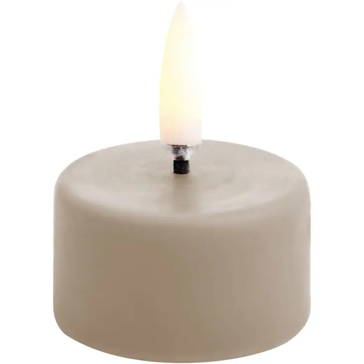Uyuni LED fyrfadslys, batteri, beige - Direkte fra fabrikken