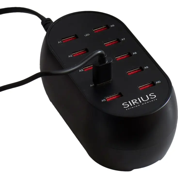 Kundernes favoritter | Sirius oplader med 10 USB-A porte