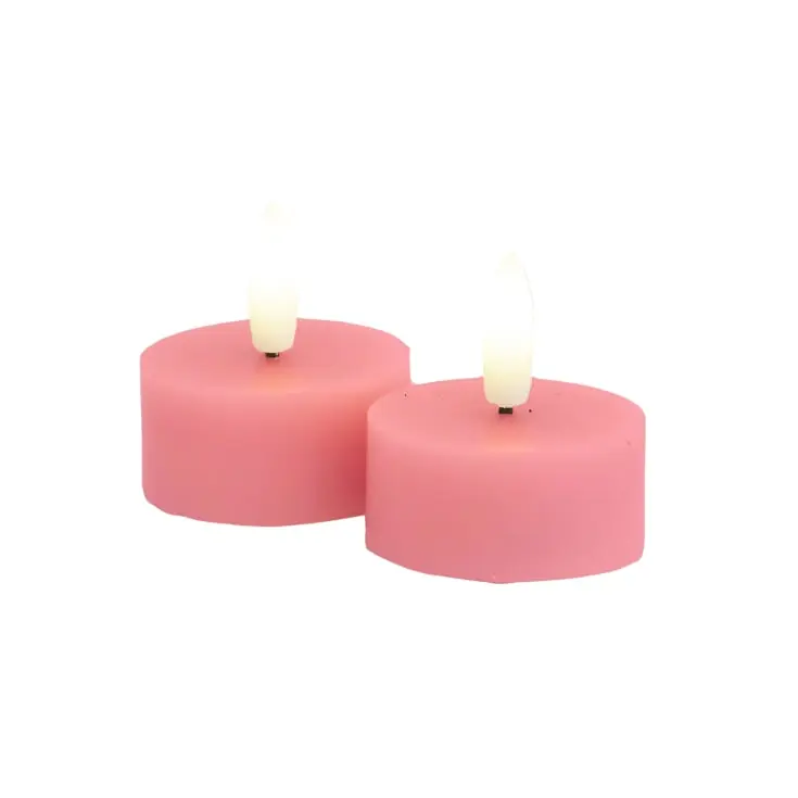 Sidste chance - Sirius Sille LED fyrfadslys, batteri, rosa