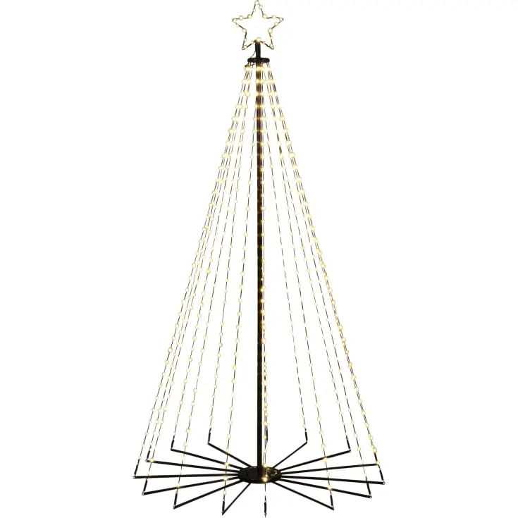Tilbud - Konstsmide metal juletræ med lys, 180 cm