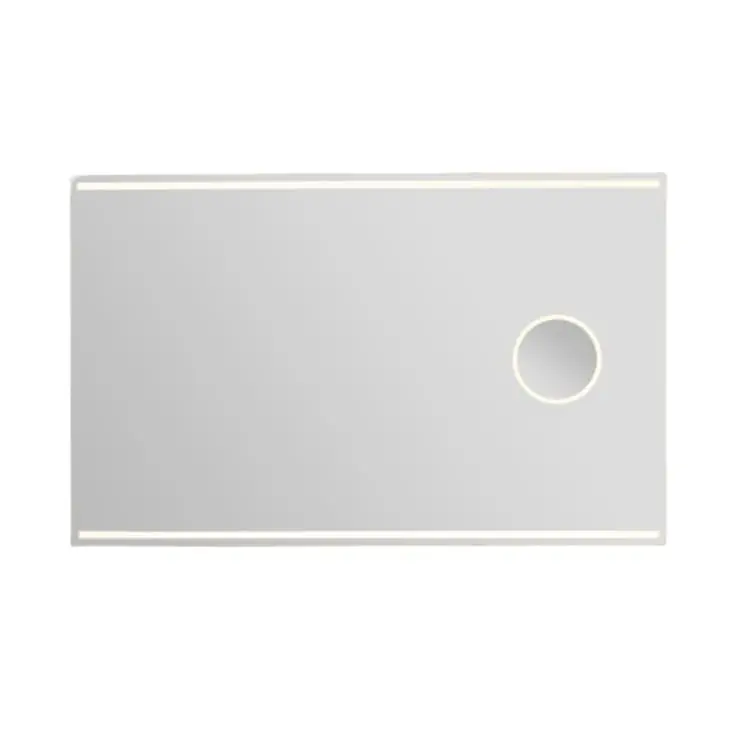 Loevschall Focus spejl med lys, 120x75 cm | Premium kvalitet