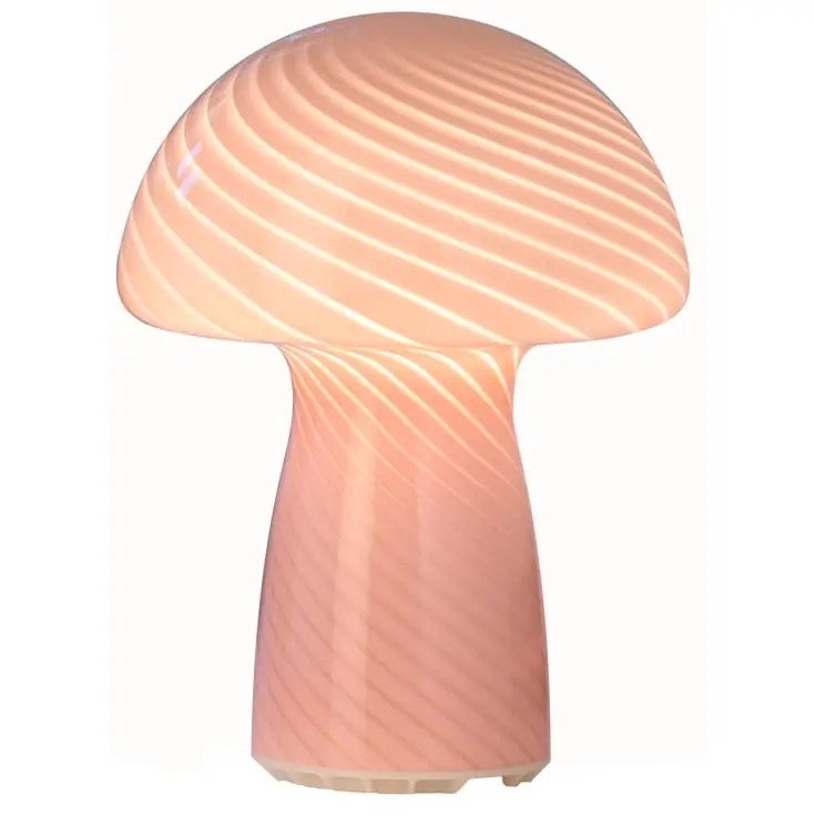 Veli Line Mushroom genopladelig bordlampe, lyserød - Bestil online
