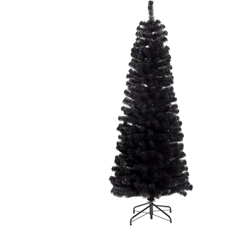 Nordic Winter Bling kunstigt juletræ, sort - Kampagnepris