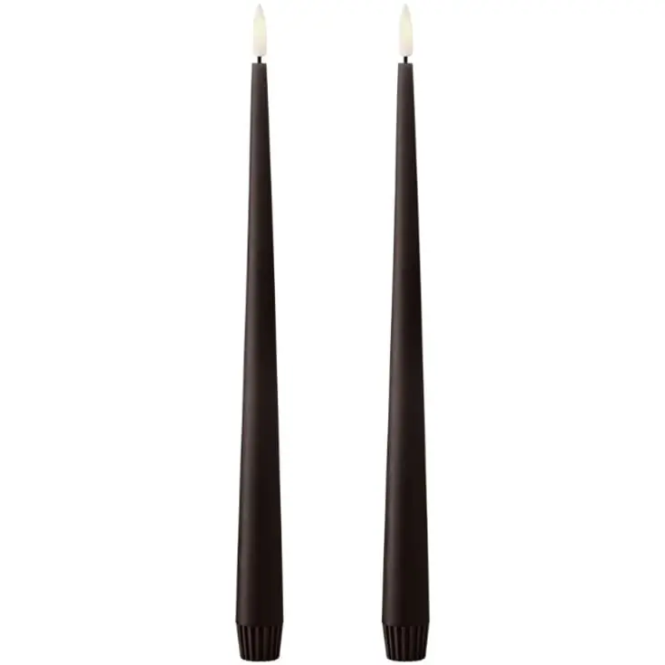 Bestil direkte | Ester & Erik LED kronelys, 30 cm, mørkebrun, 2-pak