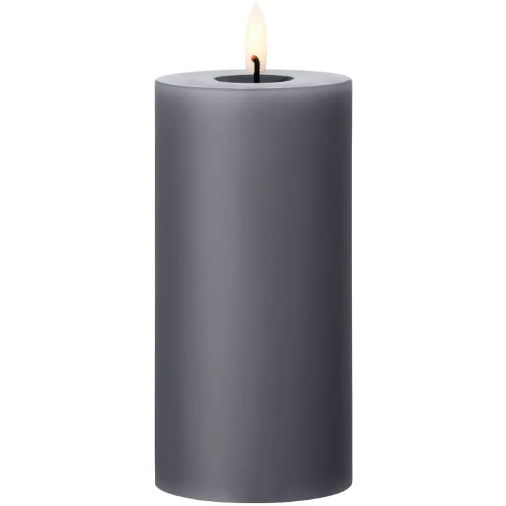 Ester & Erik LED bloklys, antracit, 15 cm | Leveres hurtigt