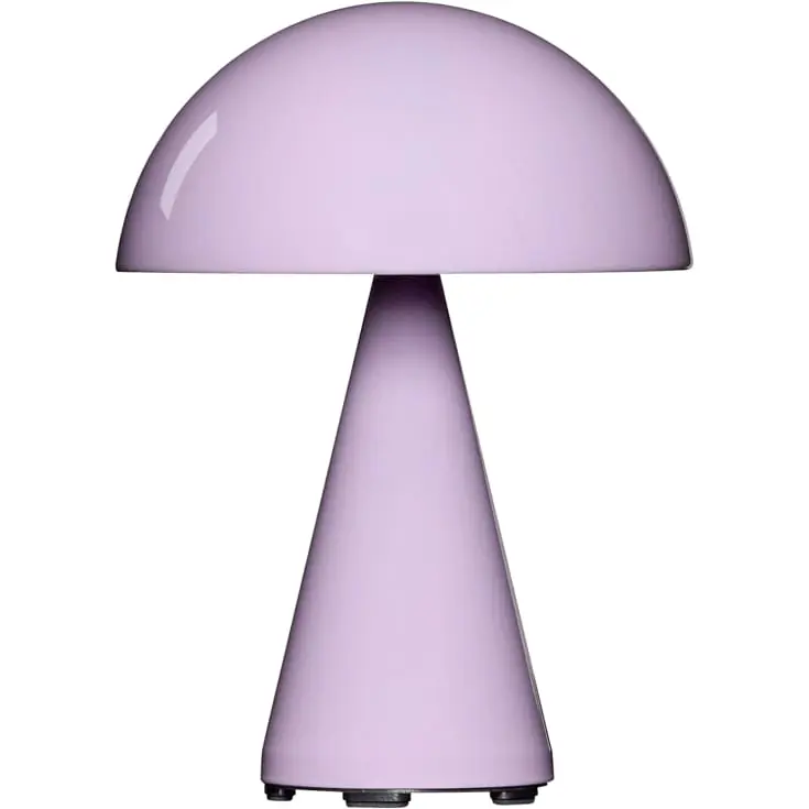 Hübsch Mush genopladelig bordlampe, lyserød | Sikker betaling