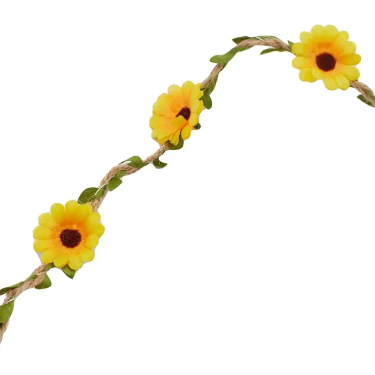 Sirius Flora Sommerblomster lyskæde, 2 meter, gul | Kundernes favoritter