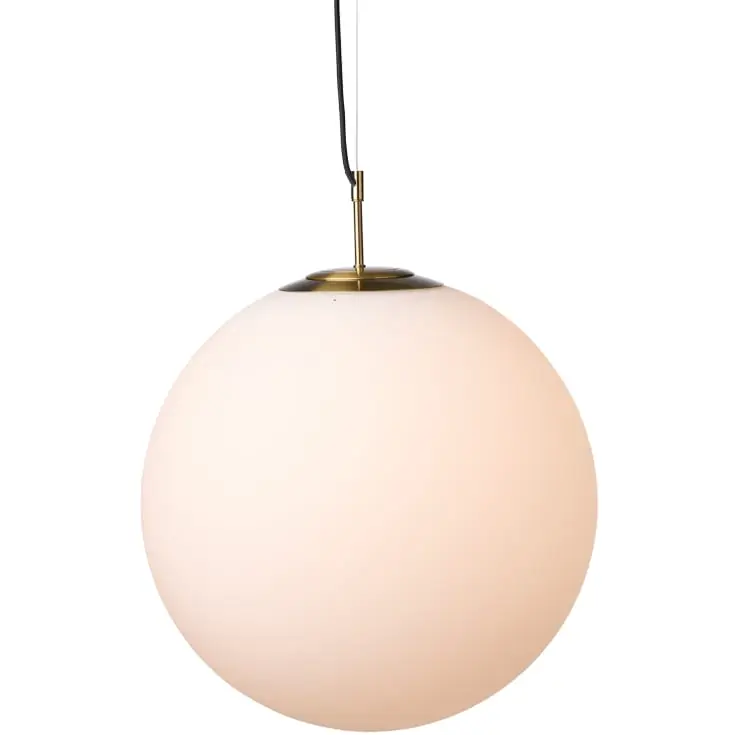 Nielsen Light Nora cafependel, opal/messing, Ø50 cm | Stærkt tilbud