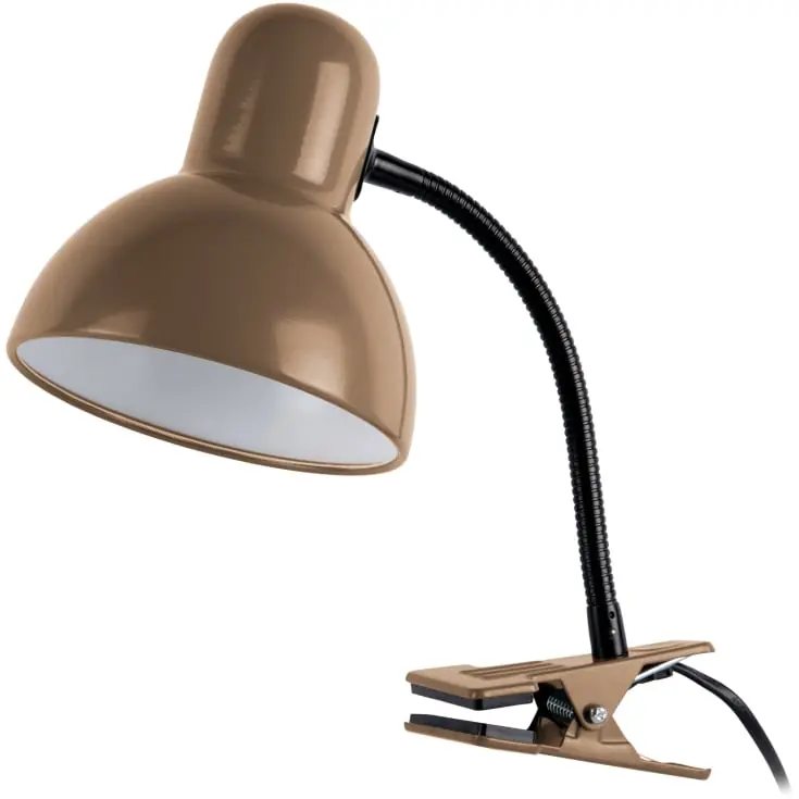 Kun kort tid - Leitmotiv New Retro klemmelampe, brun
