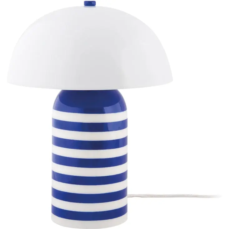 Favorit blandt kunder - Leitmotiv Rayado Retro bordlampe, stribet blå