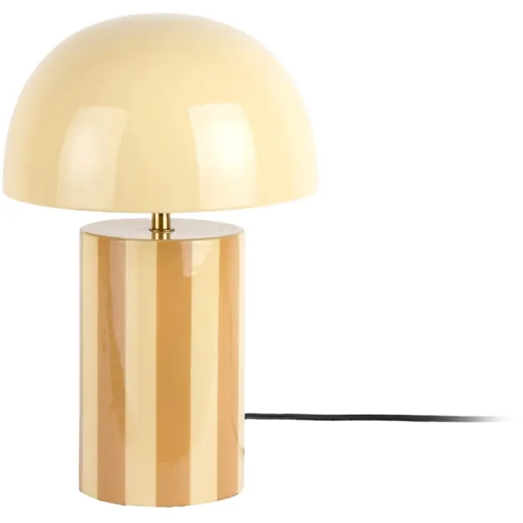 Leitmotiv Rayado bordlampe, stribet gul | Outlet
