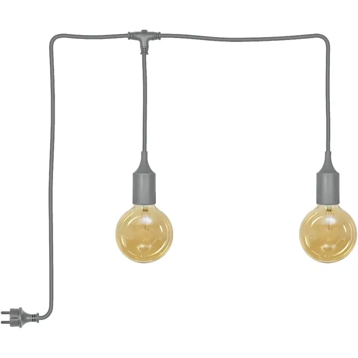 Rabat - Osram Endura Decor udendørs genopladelig pendel, 6 meter, grå