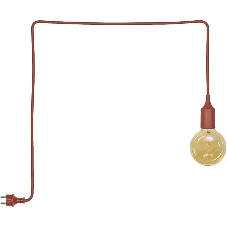 Hurtig levering - Osram Endura Decor udendørs genopladelig pendel, 5 meter, brun