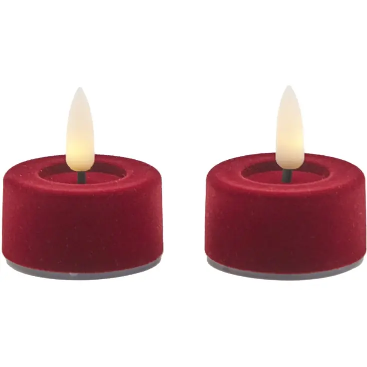 Favorit blandt kunder | Sirius Sille velour LED fyrfadslys, 2-pak