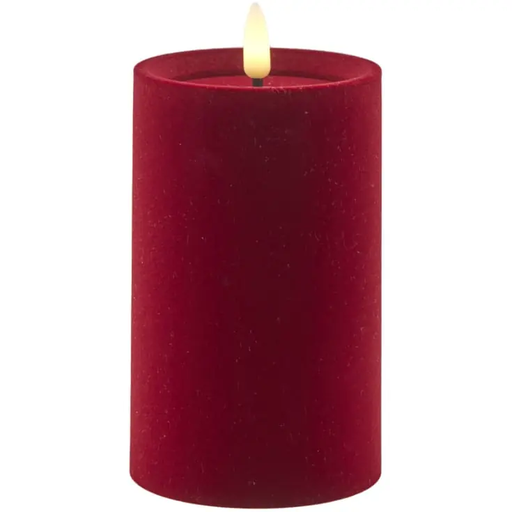 Helt ny - Sirius Sille velour LED bloklys, H12,5 cm