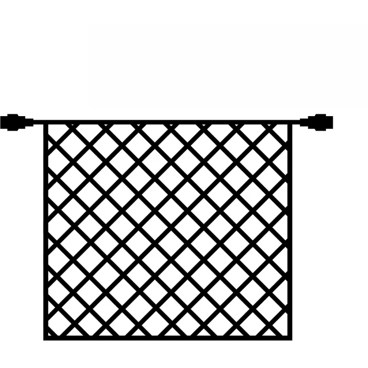 Populært valg - Sirius Easy-Line udendørs lysnet, 100 farveskiftende lys, 1,5x1,5 meter, forlænger