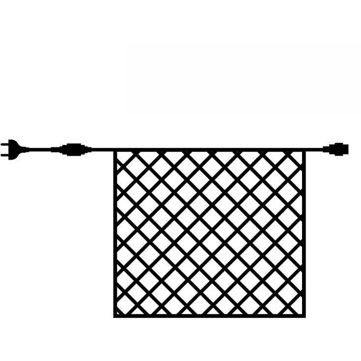 Kundernes valg | Sirius Tech-Line udendørs lysnet, 196 farveskiftende lys, 3x3 meter, startsæt