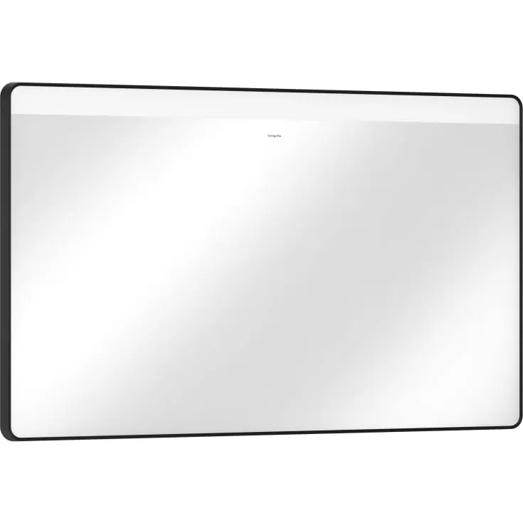 Hansgrohe Xarita Lite Q spejl med lys, 120x70 cm, sort - Topprodukt