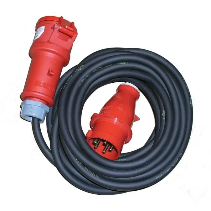 Hurtig afsendelse | Wexim CEE kabelsæt, 5x2,5 mm², 400V/16A, 25 meter