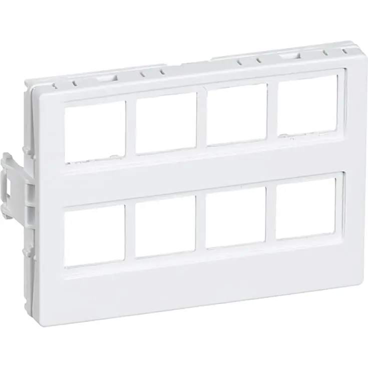 Toppris - LK Clicline udtag 8x RJ45, hvid