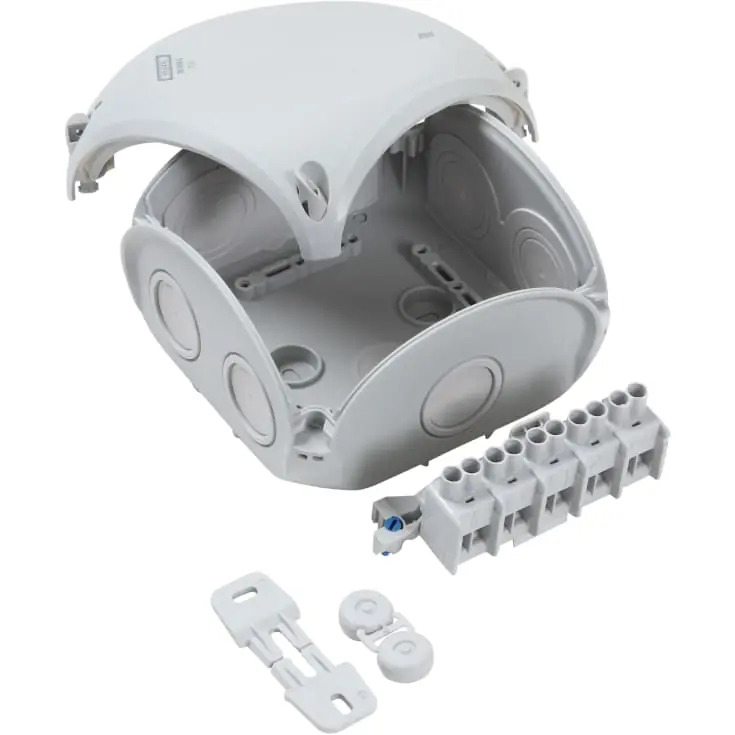 Hensel DK0606G membrandåse, 130x130 mm, grå | Godt tilbud