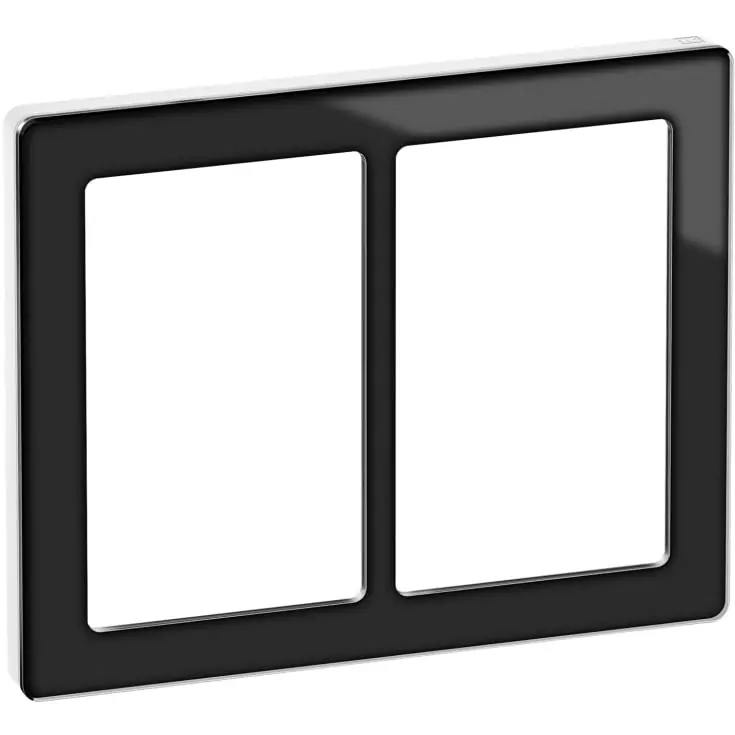 10 stk LK Fuga Pure designramme 2x1,5 modul, sort/hvid | Kampagnetilbud