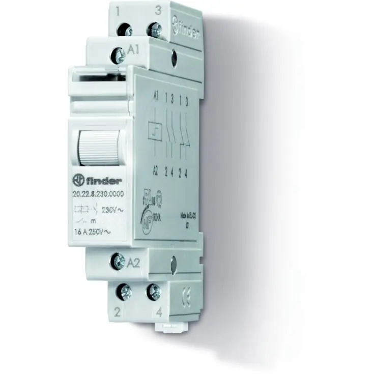 Finder kiprelæ 1NC+1NO, AC, 16A, 230V - Skarp pris