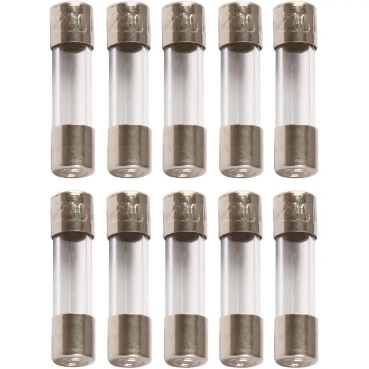 10 stk Finsikring, 5x20 mm, flink, 2,5A | Så længe lager haves