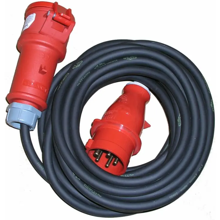 Bedste pris - Wexim CEE kabelsæt, 3x16 mm² , 400V/63A, 10 meter