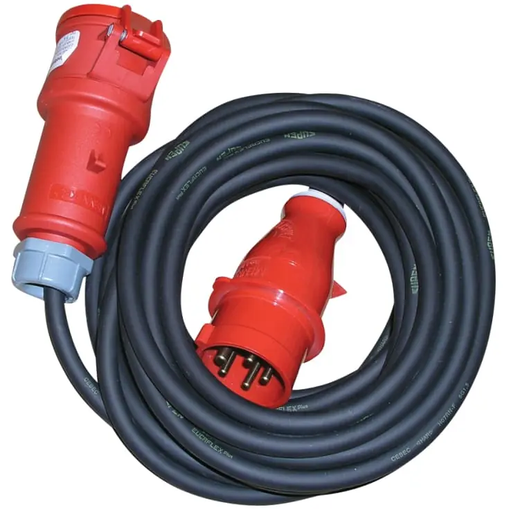 Wexim CEE kabelsæt, 3x16 mm² , 400V/63A, 25 meter | Spar ekstra
