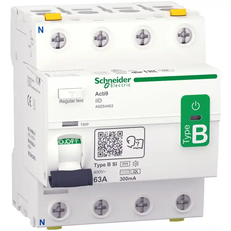 Bestil direkte | Schneider Acti9 PFI relæ B-Si, 4P, 63A