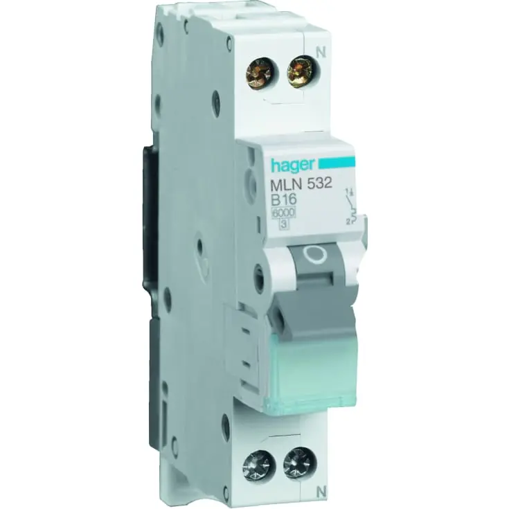 Hager Automatsikring C 1P+N 1M, 13A | Direkte fra producenten