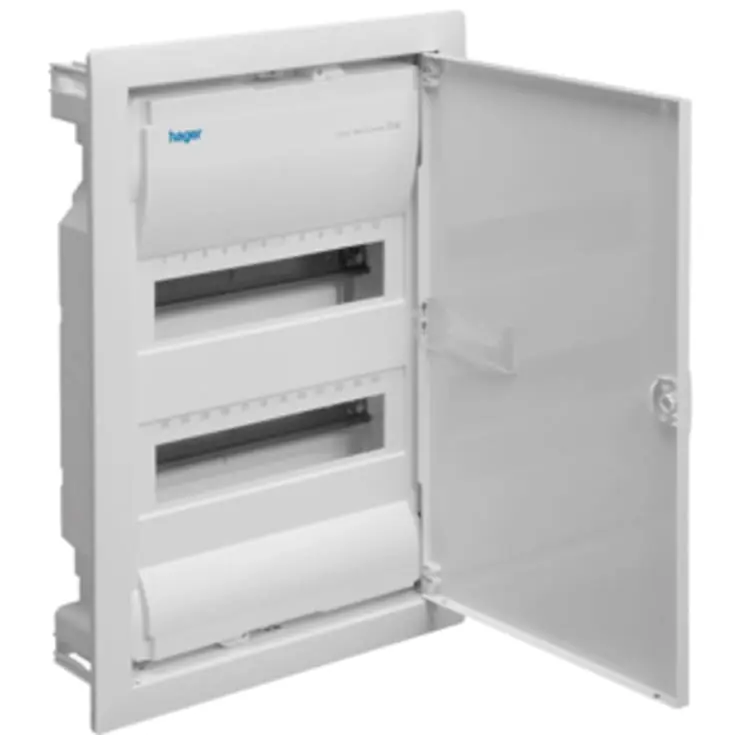 Høj kvalitet | Hager Volta gruppetavle, 2x12 moduler