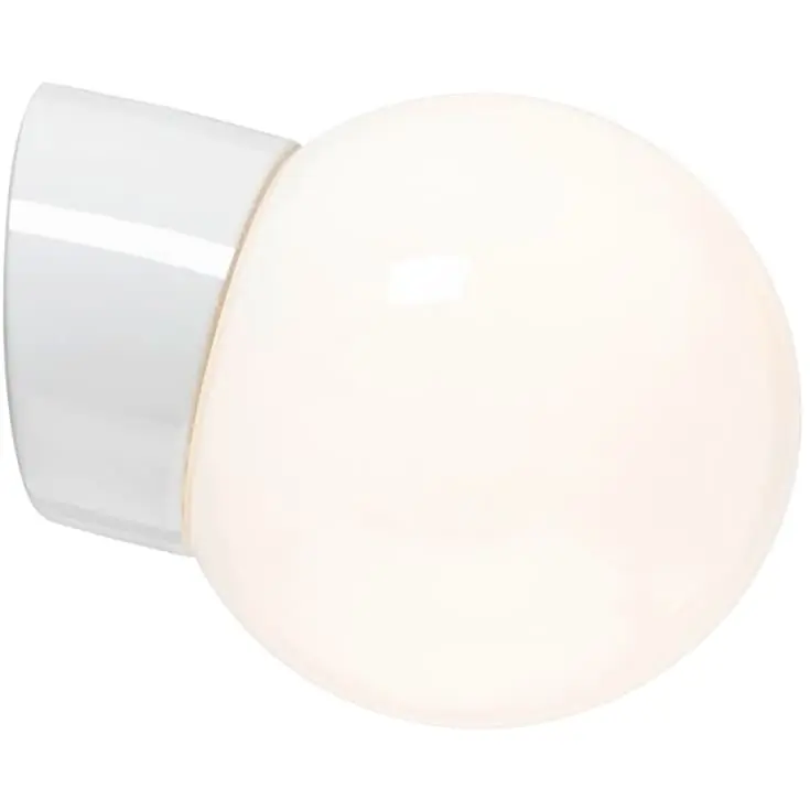 Rabat - Ifö Electric Classic Glob væglampe, Ø15 cm, hvid