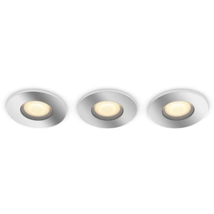 3 stk Philips Hue Adore indbygningsspot, 3-pak - Tidsbegrænset
