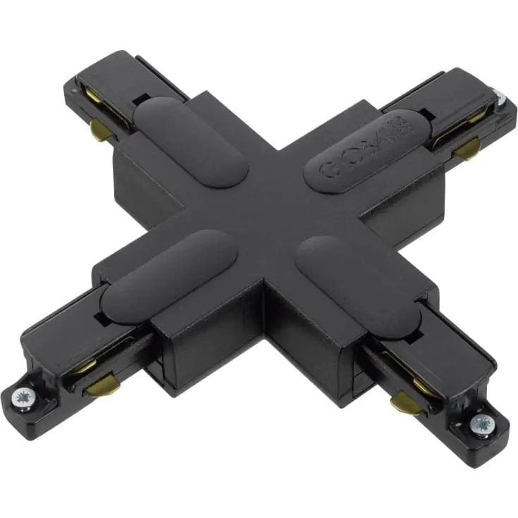 5 stk Global 1F X-stykke, sort - Få tilbage