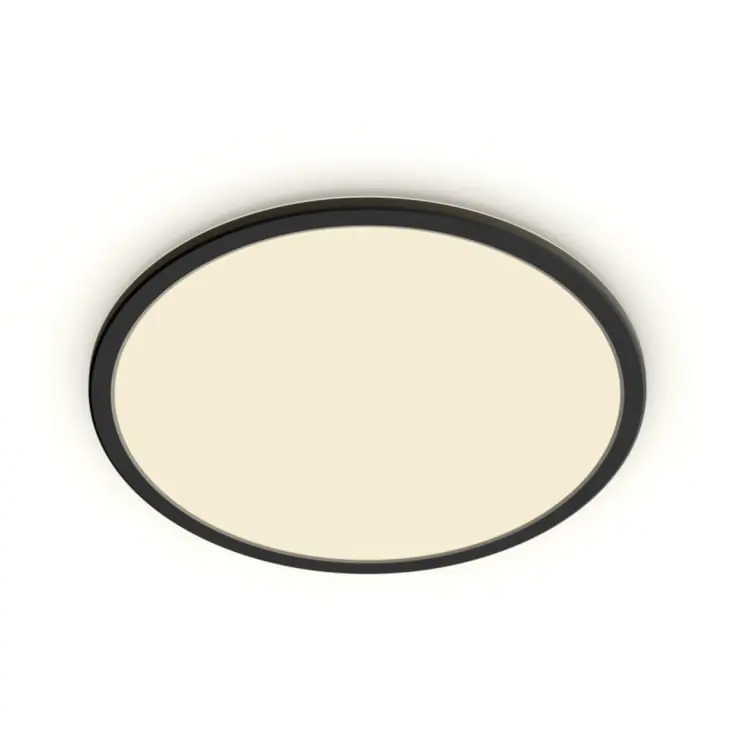 Klar til levering - Philips myBathroom SceneSwitch Super Slim plafond, sort, 2700K, Ø30 cm