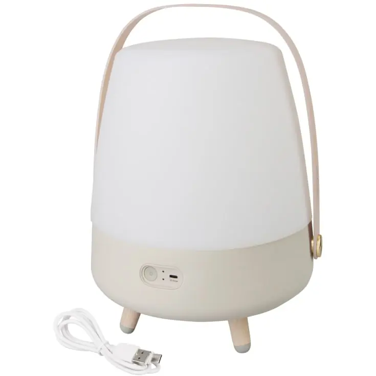 Kooduu Lite Up Play genopladelig lampe med højtaler, beige | Premium